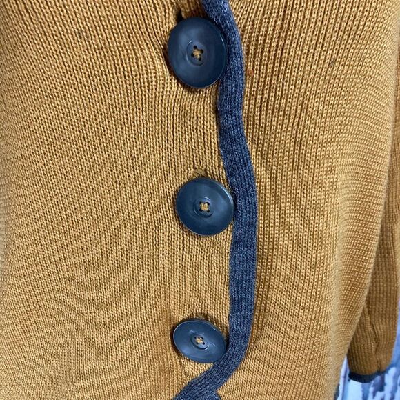 VTG 60’s Rosanna Knitted Sportswear Virgin Wool Button Cardigan Sweater Jacket - Picture 4 of 6